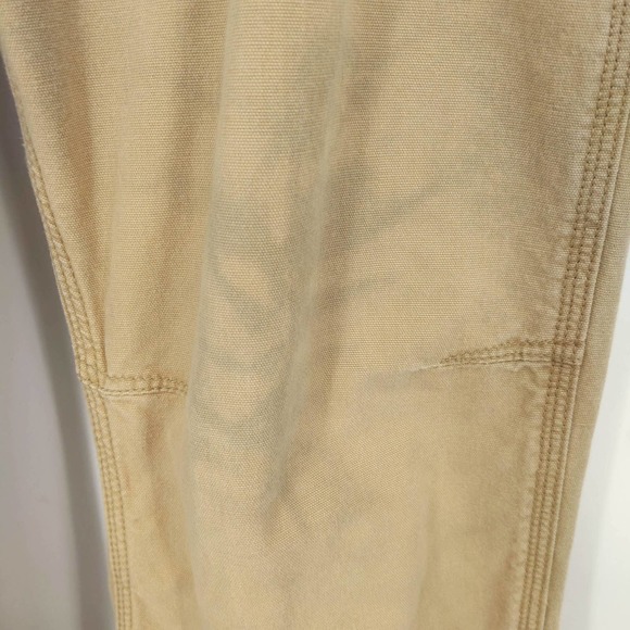 Carhartt Custom Acid Wash Carpenter Pants Straight Fit Distressed Khaki Sz 34x32 - Picture 3 of 9